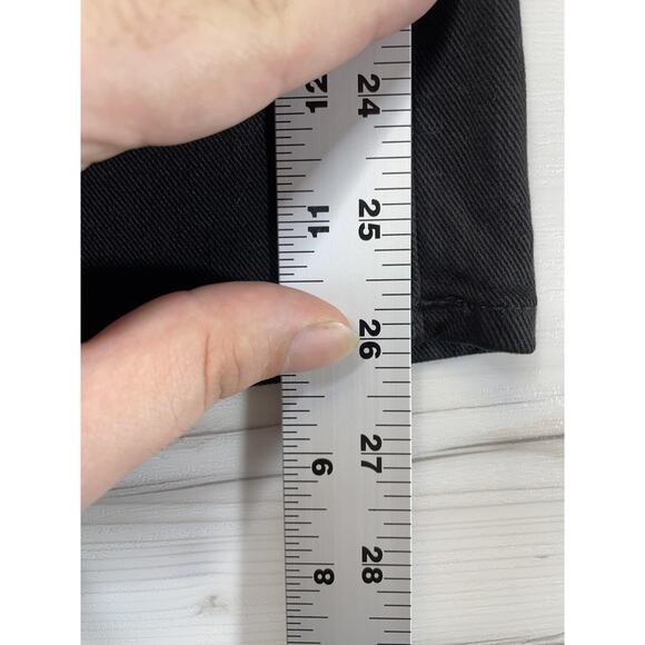 Lucky Brand Jeans Womens 8 Black Capri Zip Fly 5-Pocket Mid Rise Denim Cropped - Picture 6 of 11